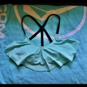 Victorias Secret PINK Blue Bikini Top SZ MEDIUM